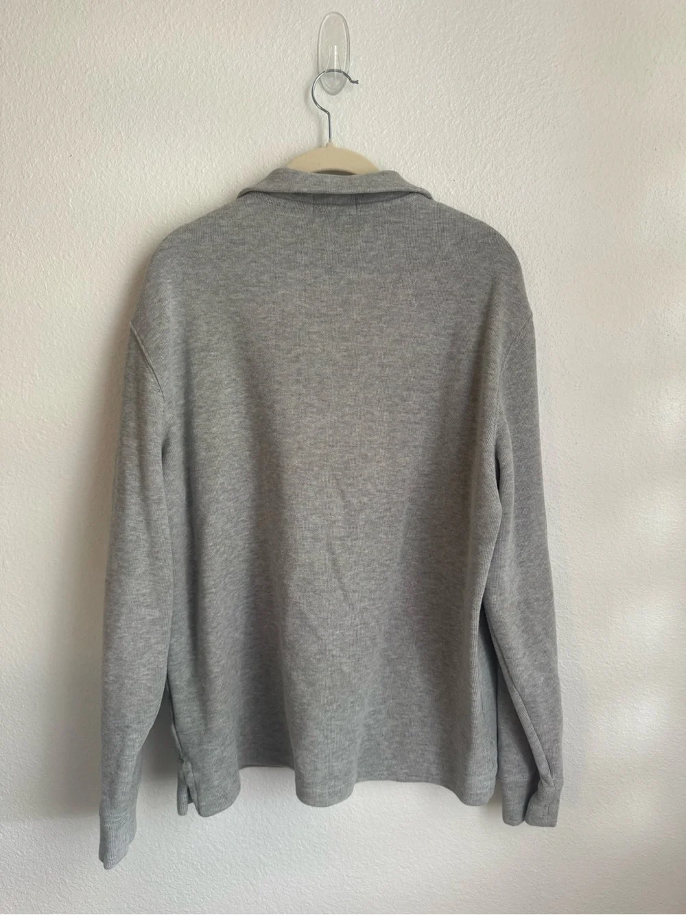 Polo by Ralph Lauren Light Gray Half-Zip Pullover Sweater